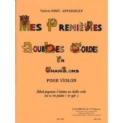 Mes Premières doubles cordes en chansons pour violon de V.Bime