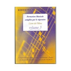 Formation Musicale complète par le répertoire livre 3 ed musicales A.B