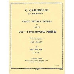 20 Petites Etudes  pour flûte de G.GARIBOLDI ed Leduc