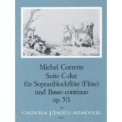 CORRETTE Michel Opus 5/1 en do maj pour 852468 pour Flûte