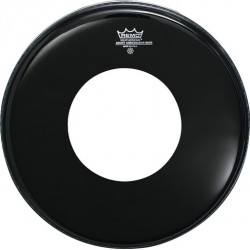 Peau Ebony Ambassador 20\" avec decoupe pour grosse caisse