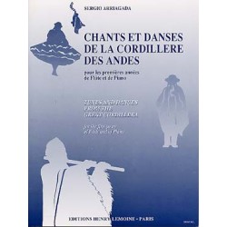 ARRIAGADA CHANTS ET DANSES CORDILLERE pour flûte et Piano