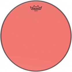 Peau de frappe Emperor Colortone, rouge, 15\"