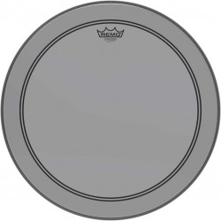 Peau de frappe Powerstroke 3 Colortone pour grosse caisse, smoke, 18\", avec trou décentré de 5\"