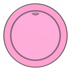 Peau de frappe Powerstroke 3 Colortone pour grosse caisse, rose, 22\", avec trou décentré de 5\"