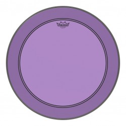 Peau de frappe Powerstroke 3 Colortone pour grosse caisse, violet, 22\", avec trou décentré de 5\"