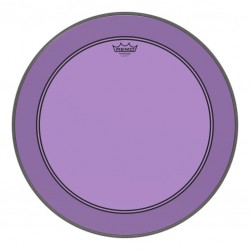 Peau de frappe Powerstroke 3 Colortone pour grosse caisse, violet, 22\", avec trou décentré de 5\"