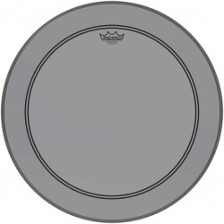 Peau de frappe Powerstroke 3 Colortone pour grosse caisse, smoke, 22\", avec trou décentré de 5\"