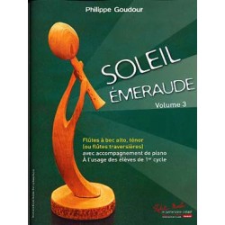  SOLEIL EMERAUDE vol 3 de GOUDOUR flûte à bec