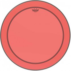 Peau de frappe Powerstroke 3 Colortone pour grosse caisse, rouge, 26\", avec trou décentré de 5\"