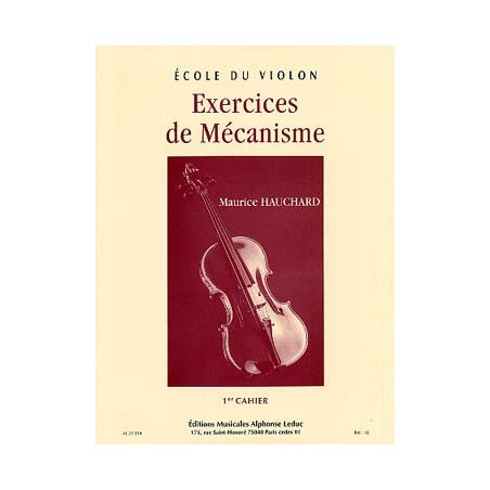 Ecole du violon Etude méthodique des positions M. Hauchard 