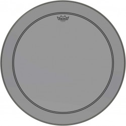 Peau de frappe Powerstroke 3 Colortone pour grosse caisse, smoke, 26\", avec trou décentré de 5\"