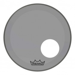 Peau de frappe Powerstroke 3 Colortone pour grosse caisse, smoke, 18\", avec trou décentré de 5\"