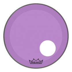 Peau de frappe Powerstroke 3 Colortone pour grosse caisse, violet, 20\", avec trou décentré de 5\"