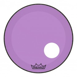 Peau de frappe Powerstroke 3 Colortone pour grosse caisse, violet, 22\", avec trou décentré de 5\"