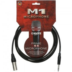 cable noir 10 m XLR 3 femelle- XLR 3 male KLOTZ