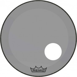 Peau de frappe Powerstroke 3 Colortone pour grosse caisse, smoke, 22\", avec trou décentré de 5\"