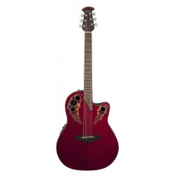 Ovation Celebrity Elite Mid Cutaway Reverse Red Burst