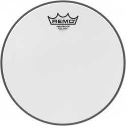 Peau White Suede Ambassador 10\" pour Tom/ Caisse Claire