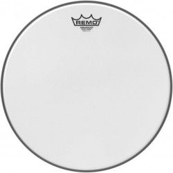 Peau White Suede Ambassador 14\" pour Tom/ Caisse claire/ Tom sur pieds