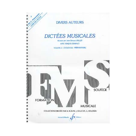 Dictées musicales vol 2  J.C Jollet