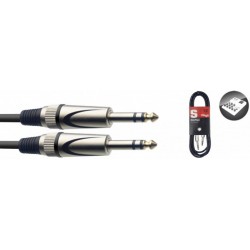 STAGG CABLE  SAC1PSDL JACK/JACK STEREO (1M)