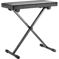 Banc de clavier avec assise en simili cuir