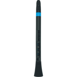 Clarinette d'éveil ABS noire et bleue