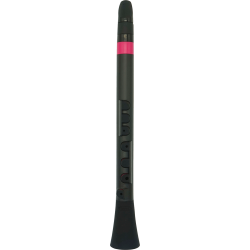 Clarinette d'éveil ABS noire et rose