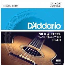Cordes Guitare acoustique EJ40 011-047 d'Addario