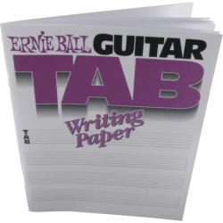 Papier tablature guitare vierge