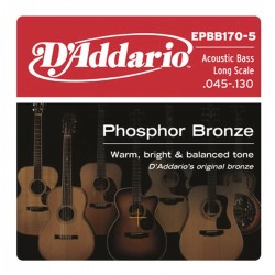 Cordes de Basse EPBB170-5  regular light d'addario