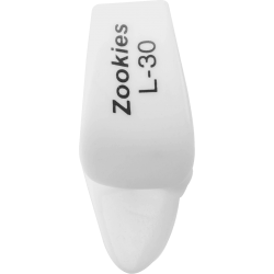 Pouces Zookies blancs, Larges, sachet de 12