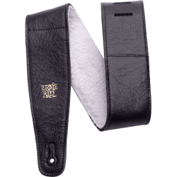 Sangle confort noir réglable, cuir italien