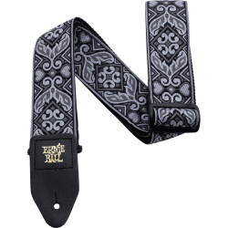 Sangle jacquard tribal silver
