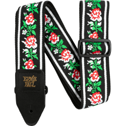 Sangle jacquard winter rose