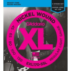 Cordes de Basse EXL170-5SL d'Addario