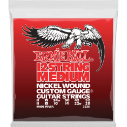 Nickel wound custom gauge medium /12 cordes 11-52