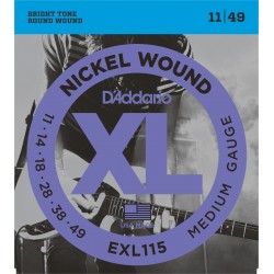 Cordes guitare électique D'Addario EXL115