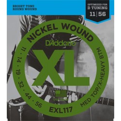 Cordes Guitare Electrique EXL117 11-56 d'Addario