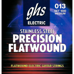 Cordes Guitare électrique 1000 Precision Flatwounds Medium GHS