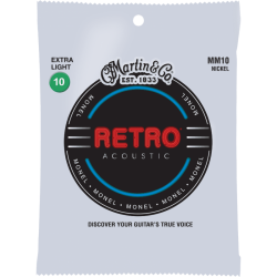 Jeu pour acoustique Retro Monel extra-light Martin