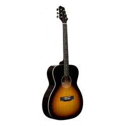 Guitare auditorium avec table en tilleul, sunburst