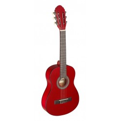 Guitare classique 1/4 rouge avec table en tilleul