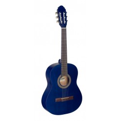 Guitare classique 3/4 bleue avec table en tilleul