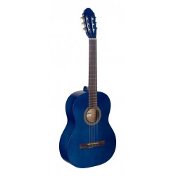 Guitare classique 4/4 bleue avec table en tilleul