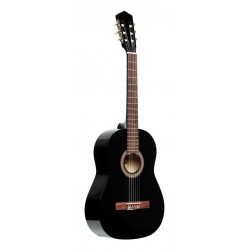 Guitare classique 1/2 avec table en tilleul, noire