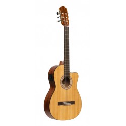 Guitare classique SCL70 avec table en épicéa et préampli, de couleur naturelle