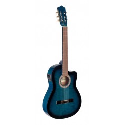 Guitare électro/acoustique classique cutaway avec EQ à 4 bandes