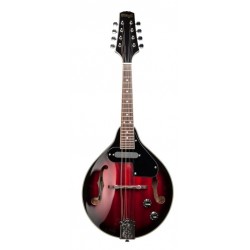 Mandoline bluegrass électro-acoustique redburst avec table en nato